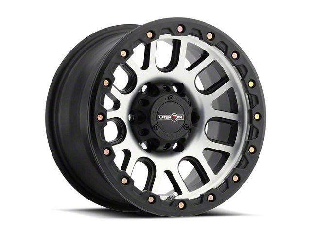 Vision Off-Road Nemesis Matte Black Machined 8-Lug Wheel; 20x9; 10mm Offset (11-16 F-350 Super Duty SRW)