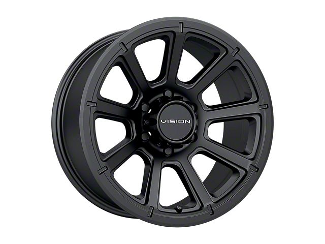 Vision Off-Road Turbine Matte Black 8-Lug Wheel; 20x9; 12mm Offset (17-22 F-350 Super Duty SRW)