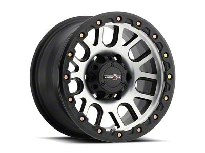 Vision Off-Road Nemesis Matte Black Machined 8-Lug Wheel; 20x9; 10mm Offset (15-19 Sierra 3500 HD SRW)