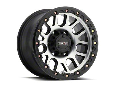 Vision Off-Road Nemesis Matte Black Machined 8-Lug Wheel; 20x9; 10mm Offset (20-25 Silverado 3500 HD SRW)