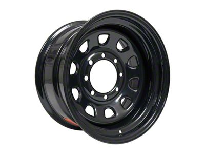 Vision Wheel D Window Steel Gloss Black 8-Lug Wheel; 17x9; -12mm Offset (07-10 Sierra 2500 HD)