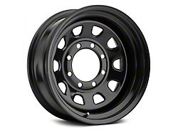Vision Steel D Window Steel Gloss Black 6-Lug Wheel; 17x8; -12mm Offset (14-18 Silverado 1500)
