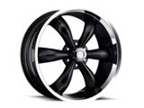 Vision Wheel Legend 5 Gloss Black Machined 6-Lug Wheel; 20x9; 20mm Offset (19-26 Silverado 1500)