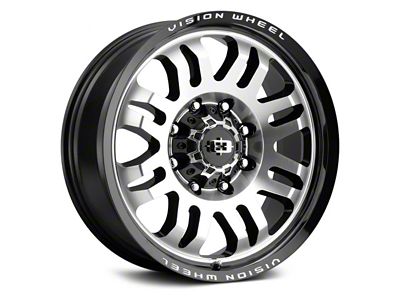 Vision Wheel Inferno Gloss Black Machined 8-Lug Wheel; 18x9; 12mm Offset (20-25 Silverado 2500 HD)