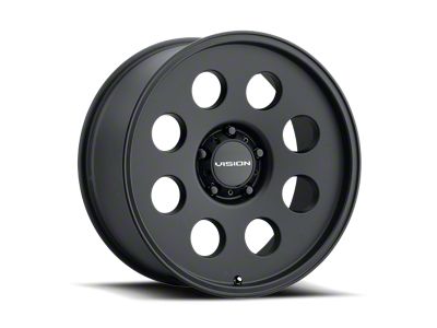 Vision Wheel Midway Satin Black 8-Lug Wheel; 20x9; 12mm Offset (20-25 Silverado 2500 HD)