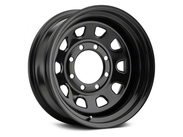 Vision Wheel D Window Steel Gloss Black 6-Lug Wheel; 17x8; -12mm Offset (15-20 Yukon)