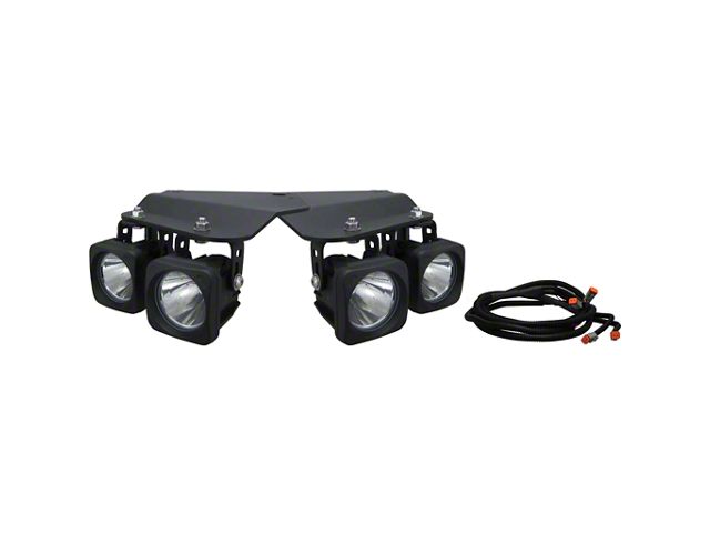 Vision X 3-Inch Optimus LED Fog Light Kit; 10 Degree Spot and 60 Degree Flood Beam (10-14 F-150 Raptor)