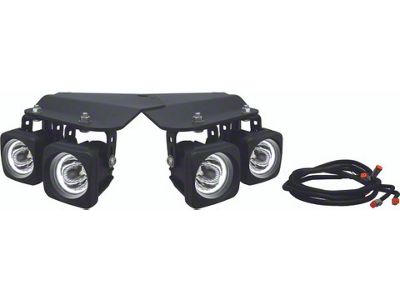 Vision X 3.70-Inch Optimus Halo LED Fog Light Kit; Spot Beam (10-14 F-150 Raptor)