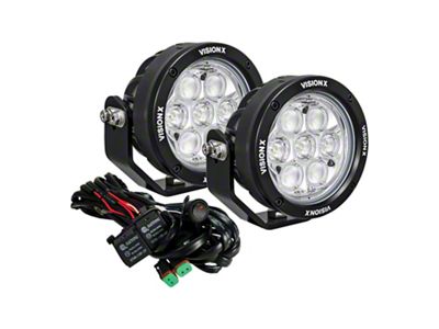 Vision X 4.70-Inch Round Multi-LED CG2 Light Cannon Kit; Elliptical Beam (Universal; Some Adaptation May Be Required)