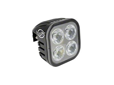 Vision X Unite Series LED Module Pod; Blackout White; Elliptical Beam (Universal; Some Adaptation May Be Required)