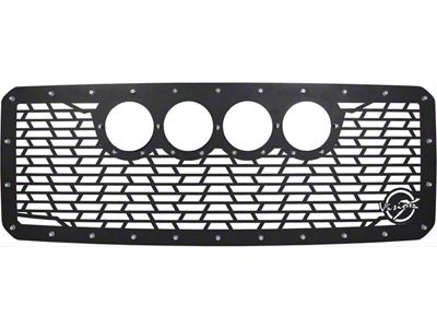 Vision X Upper Replacement Grille with CG2 Cannon Light Opening; Satin Black (11-16 F-250 Super Duty)