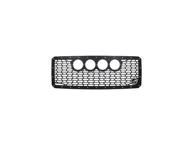 Vision X Upper Replacement Grille with CG2 Cannon Light Opening; Satin Black (11-16 F-250 Super Duty)