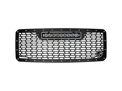 Vision X Upper Replacement Grille with XPR-9M LED Light Bar; Satin Black (11-16 F-250 Super Duty)