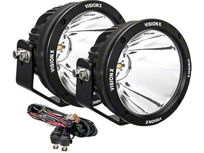Vision X 6.70-Inch Multi-LED Round CG2 Light Cannon Kit; White; Spot Beam (Universal; Some Adaptation May Be Required)