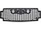 Vision X Upper Replacement Grille with 4.50-Inch CG2 Cannon LED Lights; Satin Black (17-19 F-350 Super Duty)