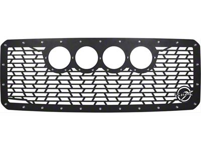 Vision X Upper Replacement Grille with CG2 Cannon Light Opening; Satin Black (11-16 F-350 Super Duty)