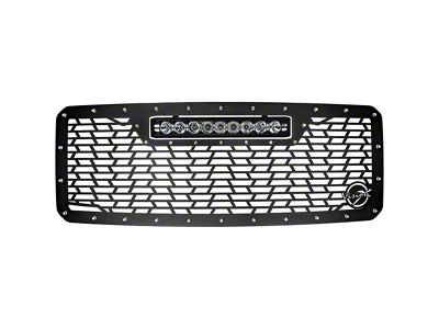 Vision X Upper Replacement Grille with XPR-9M LED Light Bar; Satin Black (11-16 F-350 Super Duty)