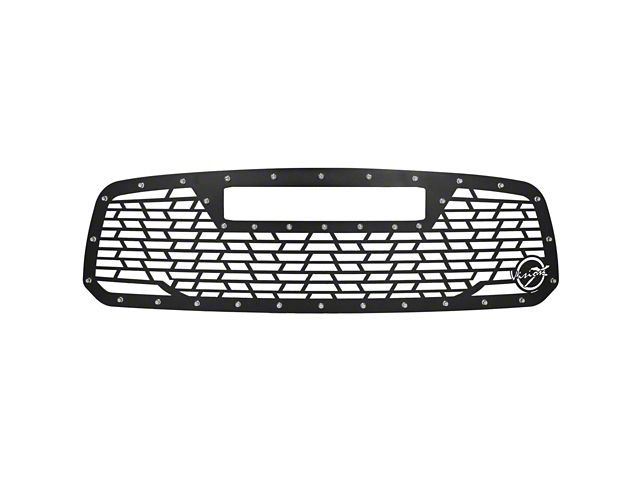 Vision X Upper Replacement Grille with 20-Inch Light Bar Opening; Satin Black (13-18 RAM 1500, Excluding Rebel)