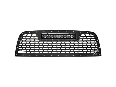 Vision X Upper Replacement Grille with 20-Inch Light Bar Opening; Satin Black (13-18 RAM 2500)