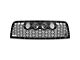 Vision X Upper Replacement Grille with 4.50-Inch CG2 Cannon LED Lights; Satin Black (13-18 RAM 2500)