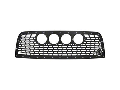 Vision X Upper Replacement Grille with CG2 Cannon Light Opening; Satin Black (13-18 RAM 2500)