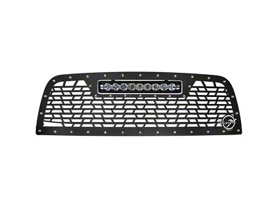 Vision X Upper Replacement Grille with 20-Inch Light Bar Opening; Satin Black (13-18 RAM 3500)