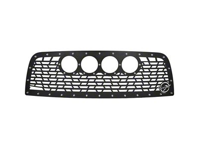 Vision X Upper Replacement Grille with CG2 Cannon Light Opening; Satin Black (13-18 RAM 3500)