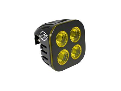 Vision X Unite Series LED Module Pod; Blackout Yellow; Spot Beam (Universal; Some Adaptation May Be Required)