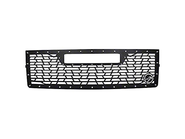 Vision X Upper Replacement Grille with 20-Inch Light Bar Opening; Satin Black (14-15 Silverado 1500 w/o Z71 Package)