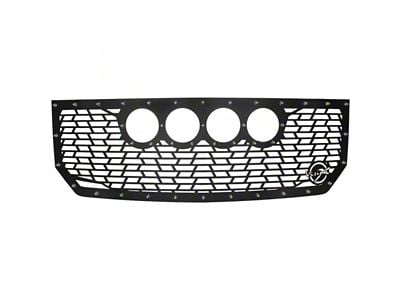 Vision X Upper Replacement Grille with CG2 Cannon Light Opening; Satin Black (16-18 Silverado 1500)