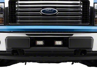 Vision X Two 5-Inch LED Light Bars with Bumper Light Bar Mount (11-14 3.5L EcoBoost F-150)