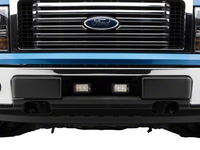 Vision X Two 5-Inch LED Light Bars with Bumper Light Bar Mount (11-14 3.5L EcoBoost F-150)
