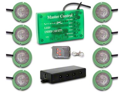 Vision X Tantrum LED Rock Light; Green (Universal; Some Adaptation May Be Required)