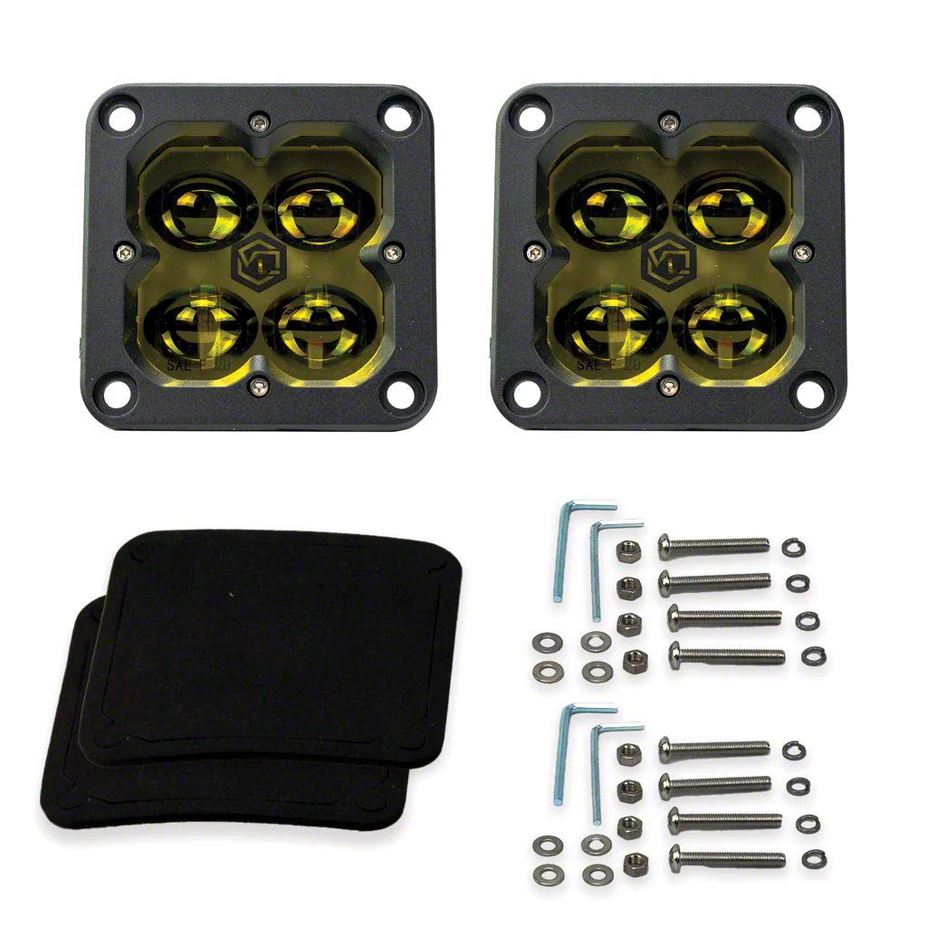 how much is elf bar vape Vivid Lumen Industries Silverado 1500 FNG Series 3-Inch Flush Mount LED  Yellow Fog Light Pods 12220 (Universal; Some Adaptation May Be Required)