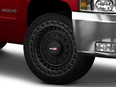 Vortek Off-Road VRD-703 Matte Black 8-Lug Wheel; 22x12; -44mm Offset (01-06 Silverado 2500 HD)