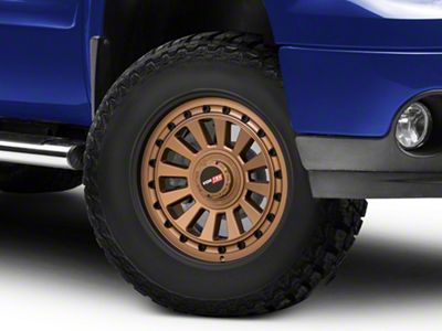 Vortek Off-Road VRD-702 Matte Bronze with Black Bolts and Lip 6-Lug Wheel; 17x9; -12mm Offset (07-13 Sierra 1500)