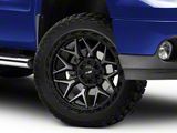 Vortek Off-Road VRP-504 Black Diamond Cut with Dark Tint 6-Lug Wheel; 22x10; -18mm Offset (07-13 Sierra 1500)