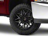 Vortek Off-Road VRP-504 Black Diamond Cut with Dark Tint 6-Lug Wheel; 22x10; -18mm Offset (07-13 Silverado 1500)