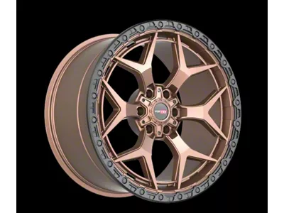 Vortek Off-Road VRT-603 Matte Bronze with Black Bead Ring 8-Lug Wheel; 20x9.5; -18mm Offset (08-10 F-250 Super Duty)