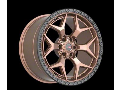 Vortek Off-Road VRT-603 Matte Bronze with Black Bead Ring 8-Lug Wheel; 20x9.5; 0mm Offset (08-10 F-350 Super Duty SRW)