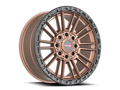 Vortek Off-Road VRT-604 Matte Bronze with Black Bead Ring 8-Lug Wheel; 20x9.5; 18mm Offset (11-16 F-250 Super Duty)