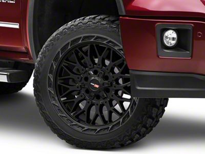 Vortek Off-Road VRP-503 Black Diamond Cut Ring with Dark Tint 6-Lug Wheel; 22x10; -18mm Offset (14-18 Sierra 1500)