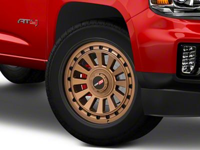 Vortek Off-Road VRD-702 Matte Bronze with Black Bolts and Lip 6-Lug Wheel; 20x9.5; 12mm Offset (15-22 Canyon)