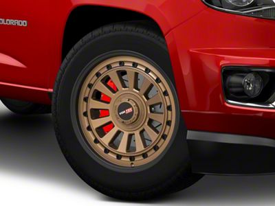 Vortek Off-Road VRD-702 Matte Bronze with Black Bolts and Lip 6-Lug Wheel; 20x9.5; 12mm Offset (15-22 Colorado)