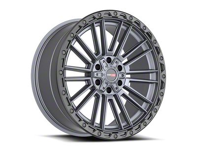 Vortek Off-Road VRT-604 Matte Titanium with Black Bead Ring 6-Lug Wheel; 18x9; 18mm Offset (15-22 Colorado)