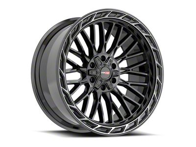 Vortek Off-Road VRP-502 Black Diamond Cut Ring with Dark Tint 6-Lug Wheel; 20x9; 0mm Offset (15-20 F-150)