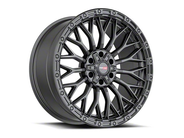 Vortek Off-Road VRT-607 Matte Black 6-Lug Wheel; 17x9; -12mm Offset (99-06 Sierra 1500)