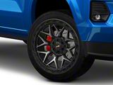 Vortek Off-Road VRP-504 Black Diamond Cut with Dark Tint 6-Lug Wheel; 22x10; -18mm Offset (23-26 Colorado)
