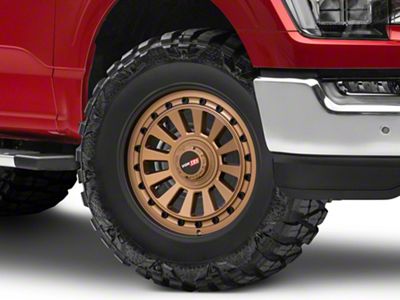 Vortek Off-Road VRD-702 Matte Bronze with Black Bolts and Lip 6-Lug Wheel; 18x9; 0mm Offset (21-25 F-150)