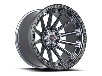Vortek Off-Road VRT-601 Matte Titanium with Black Bead Ring 6-Lug Wheel; 17x9; 0mm Offset (09-14 F-150)